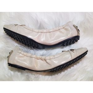 Tod's Beige Ballet Flats